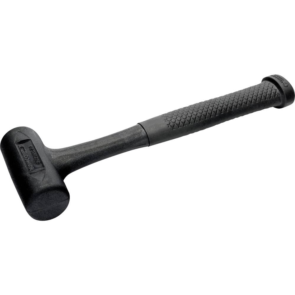 Bahco 3625PU-30 Dead Blow Sledge Hammer - 550g (1.2 lb) Black Rubber Mallet with 300mm (12
