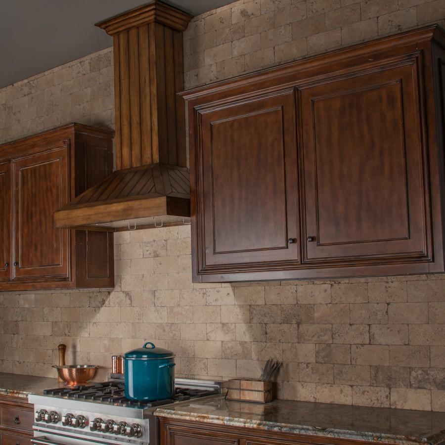 ZLINE Rustic Light Wooden Wall Mount Range Hood - Modern Kitchen Ventilation for Home Cooking & Smoke Removal - Perfect for Farmhouse & Rustic Style Kitchens