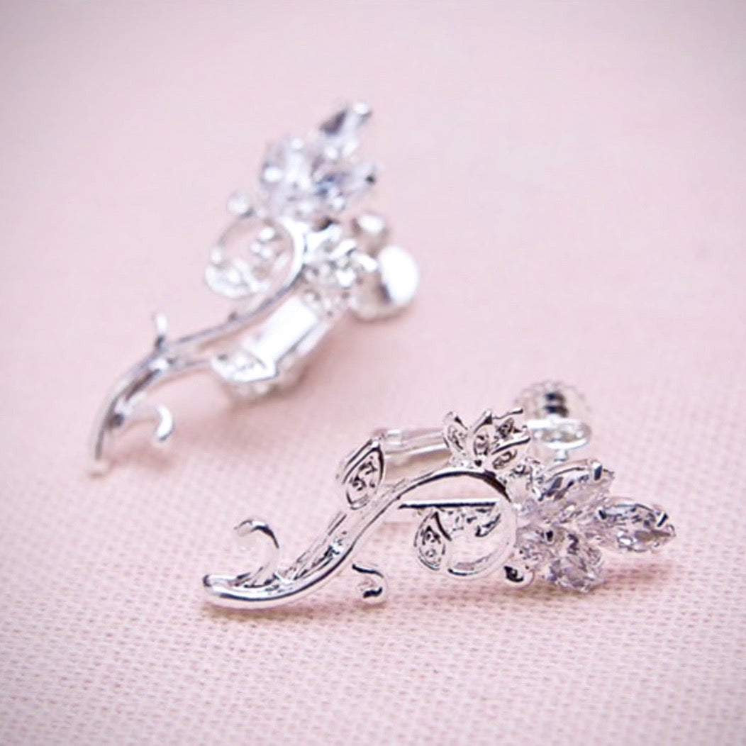 Elegant Candice Silver Cubic Zirconia Bridal Jewelry Set with Tiara - 3 Piece Wedding Accessories for Bride, Bridesmaids & Special Occasions