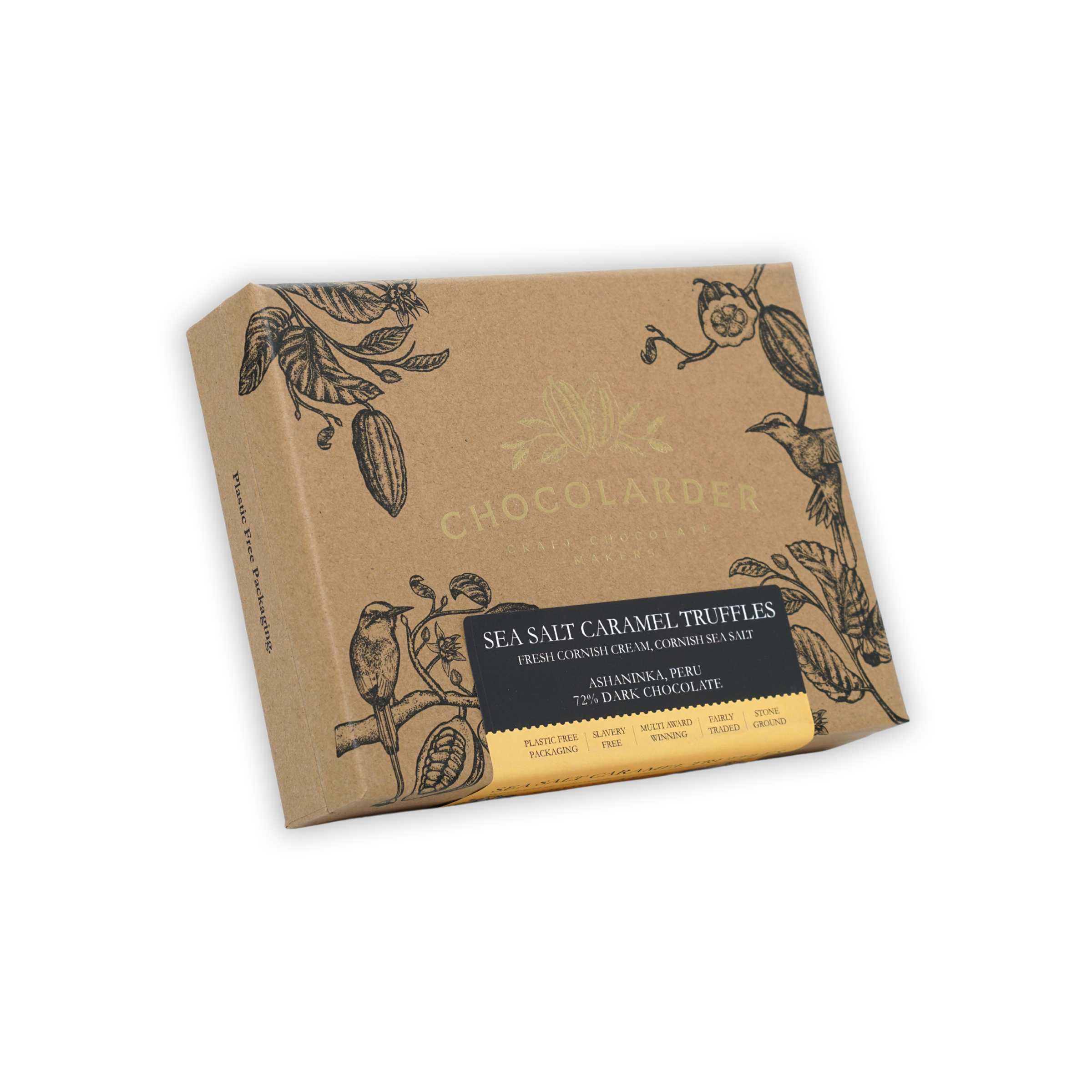 Premium Sea Salt Caramel Chocolate Truffles Gift Box - 12 Piece Gourmet Assortment | Perfect for Holidays, Birthday Gifts & Corporate Events
