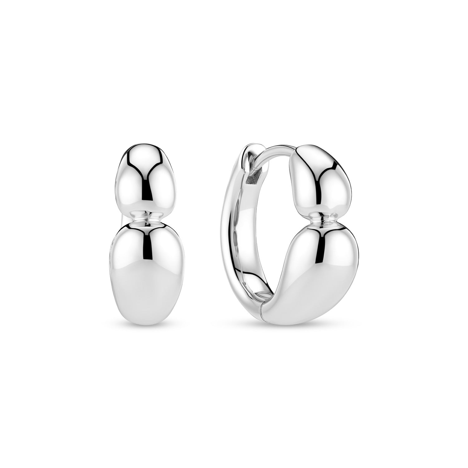 GOCCIA Creolo Piccolo Plain Stud Earrings - Minimalist Gold Hoop Earrings for Women, Everyday Wear & Gift Giving