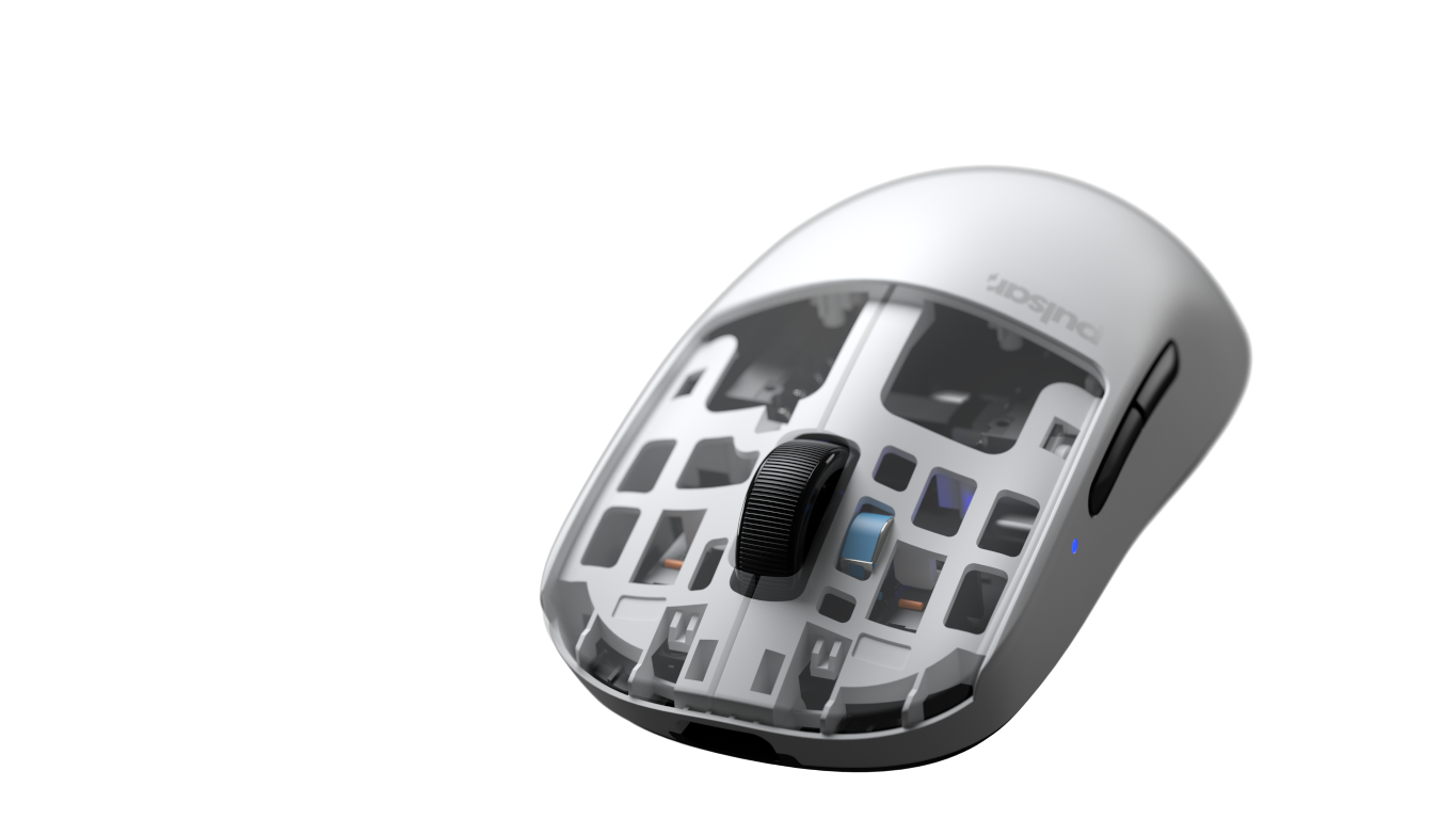 Pulsar X2A Mini Wireless Gaming Mouse - Lightweight, Ergonomic Design for PC & Mac - White/Black - Perfect for FPS, MOBA & Esports Gaming