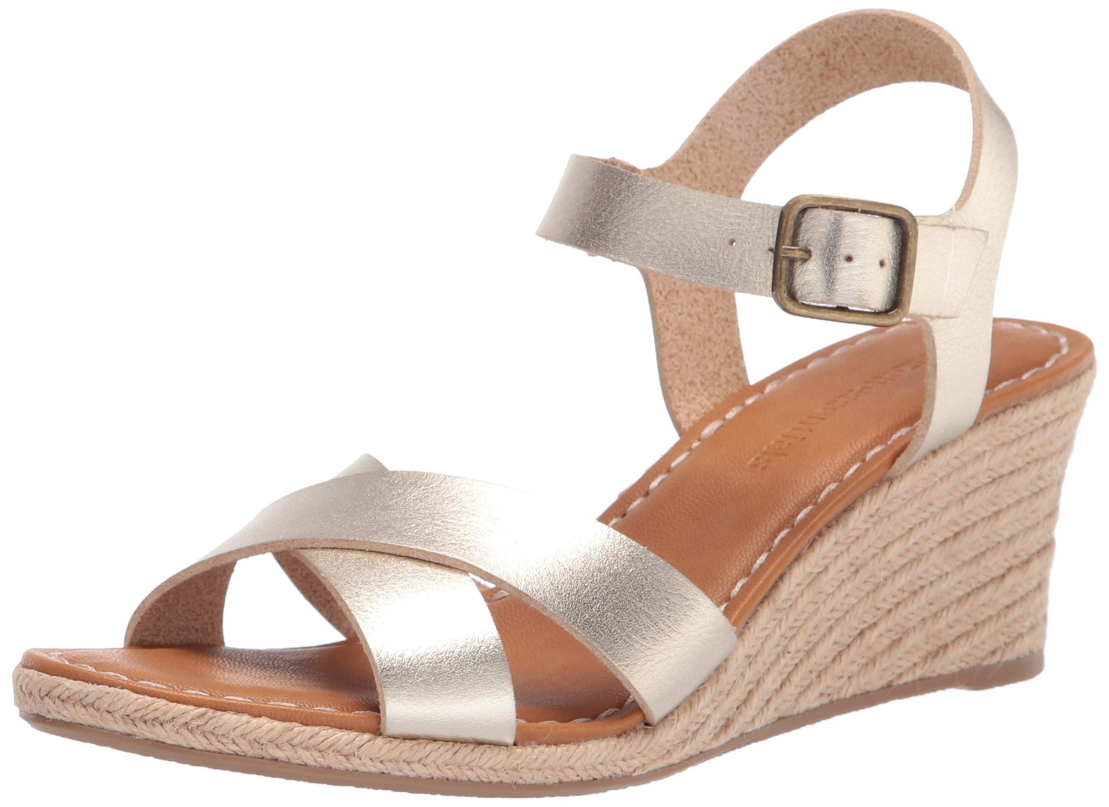Amazon Essentials Women's Espadrille Wedge Sandal - Comfortable Summer Casual Shoes for Beach, Vacation & Everyday Wear