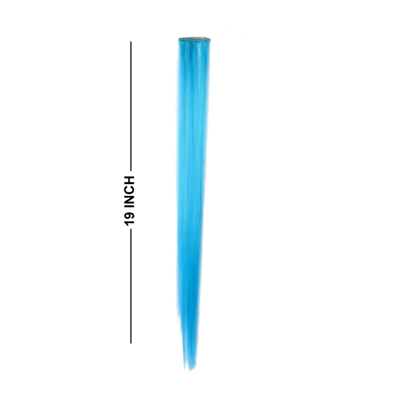 Wizme Clip-In Hair Extensions for Women - Set of 2 Colored Hair Pieces (Pack of 1) - Perfect for Volume, Length & Styling for Parties, Weddings & Daily Wear