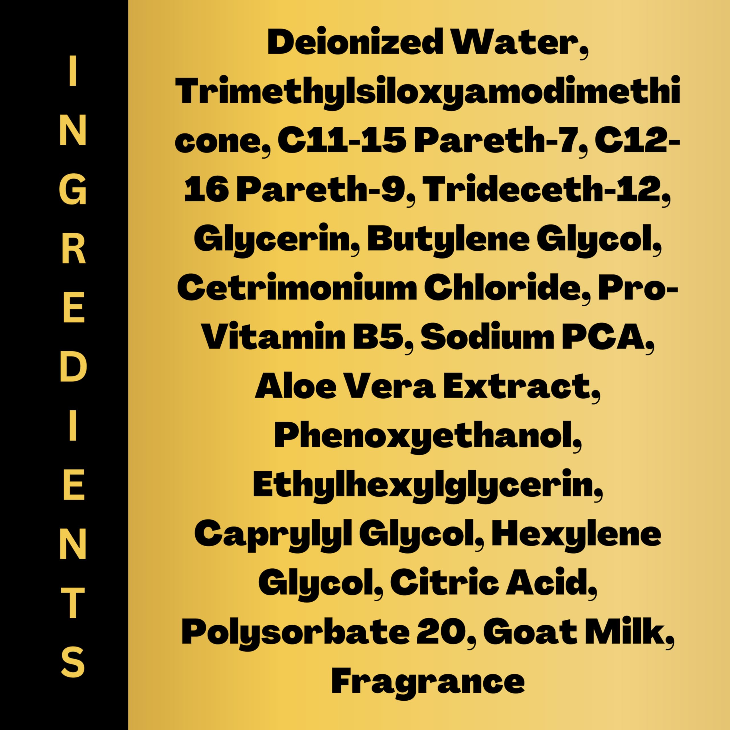 Golden Goat Farms White Tea & Citrus Ginger Scented Hair Detangler Spray with Goat Milk - 4 Oz (2 Pack) | Natural Leave-In Conditioner for Dry, Frizzy & Curly Hair | Perfect for Daily Use, Travel & Salon Styling