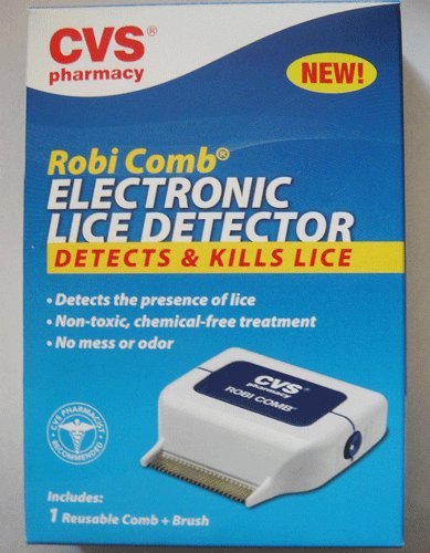 Robi Comb Electric Lice Detector - Professional Head Lice Detection Comb for Kids & Adults - Safe & Effective Lice Removal Tool for Home & School Use