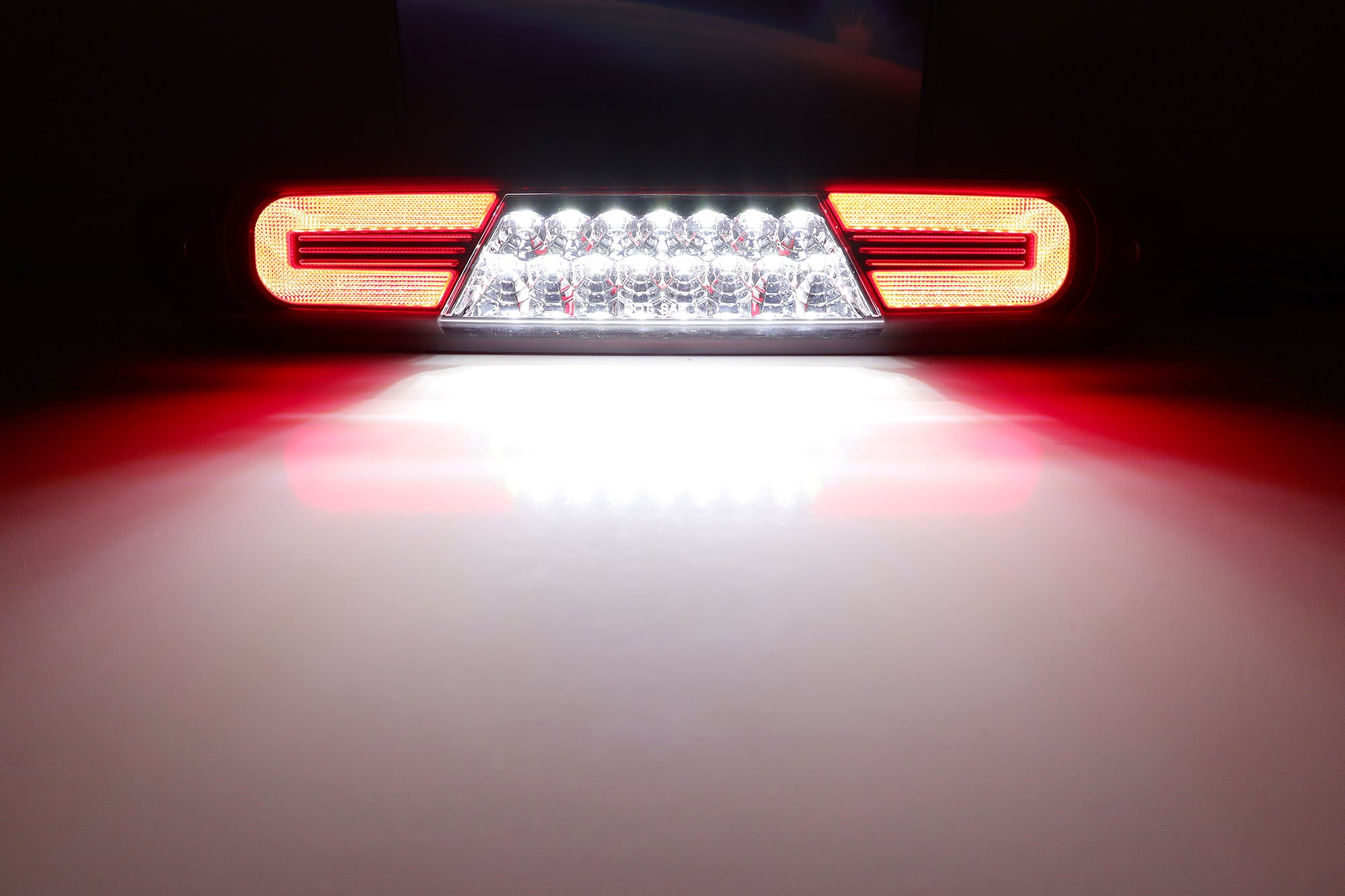 Dark Red LED 3rd Brake Light with C Ring Lens for 2007-2014 Chevy Silverado/GMC Sierra 1500 2500 - Enhanced Safety & Style for Night Driving & Off-Road Adventures