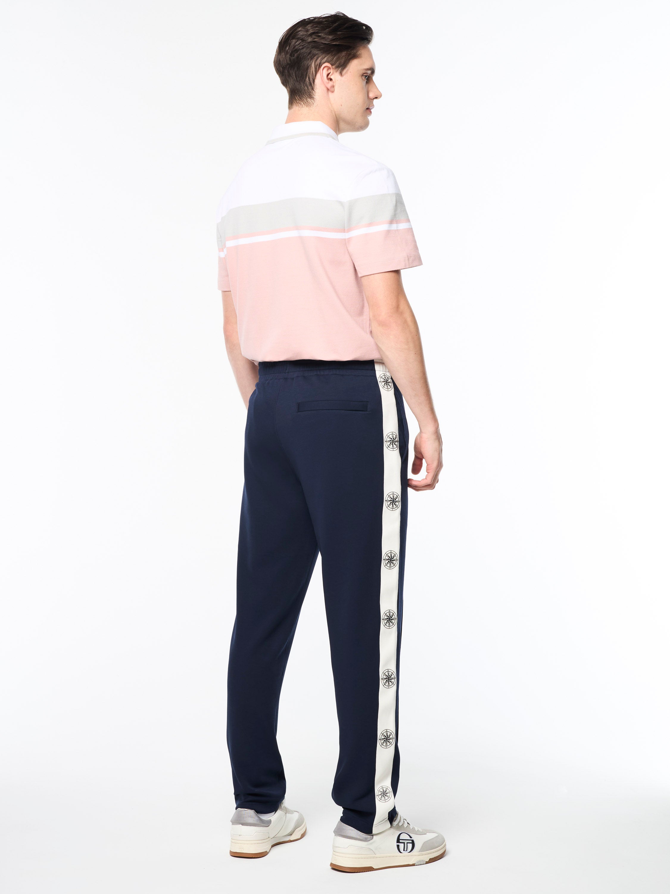 Bussola Track Pants for Men - Comfortable Athletic Joggers, Breathable Workout Pants in Maritime Blue - Perfect for Running, Gym & Casual Wear