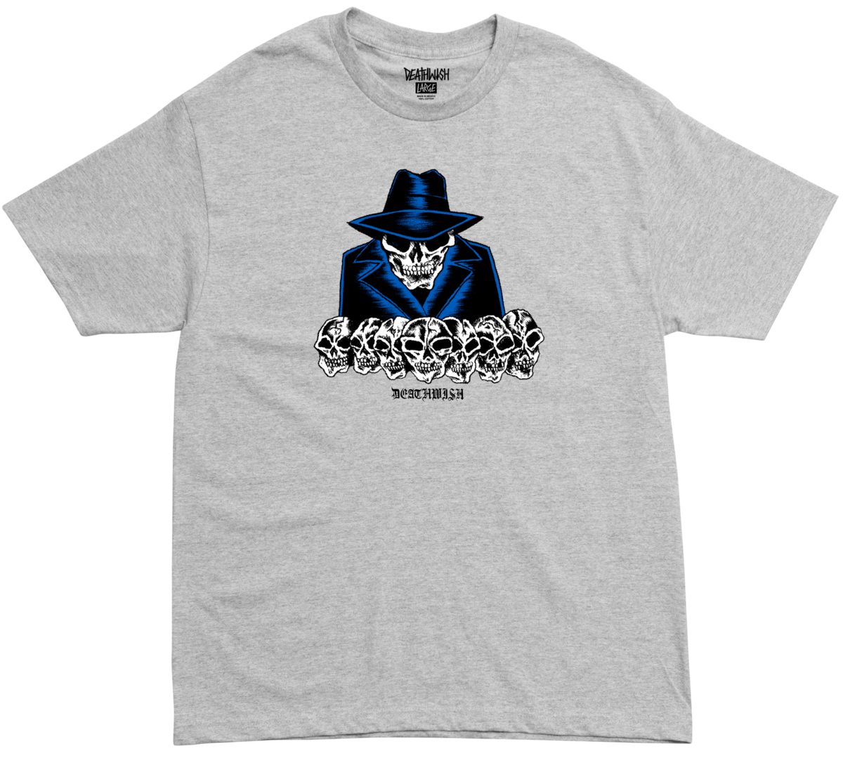 Deathwish Dealers Choice Graphic T-Shirt - Athlete Heather - Streetwear Fashion for Skateboarders & Extreme Sports Enthusiasts