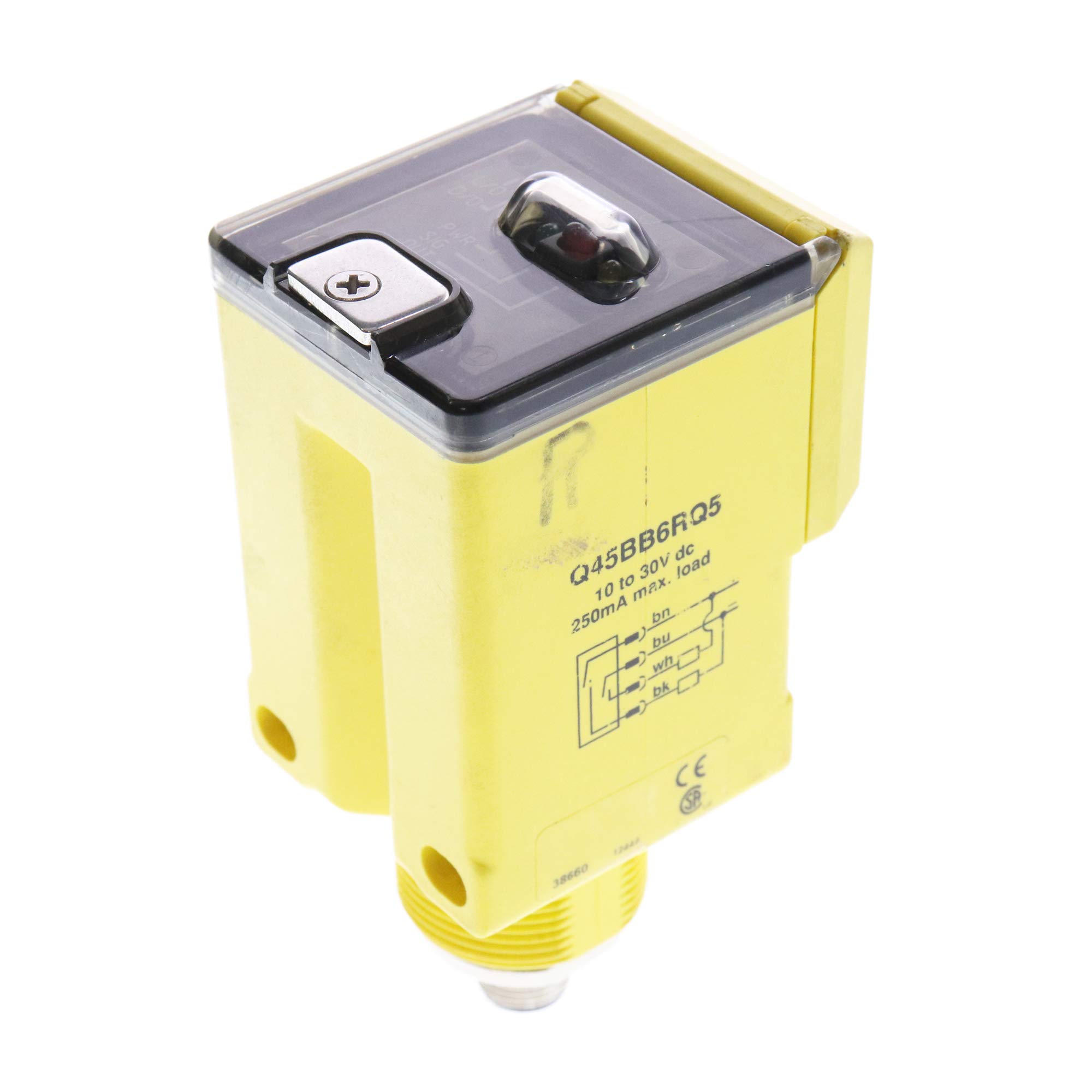 Banner Q45BB6RQ5 Photoelectric Sensor Fiber-Optic Amplifier with Infrared LED, 10-30V DC - Ideal for Industrial Automation, Packaging, and Material Handling Applications