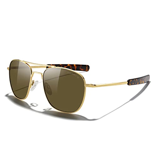 23k Gold Frame/Brown Polarized Lens