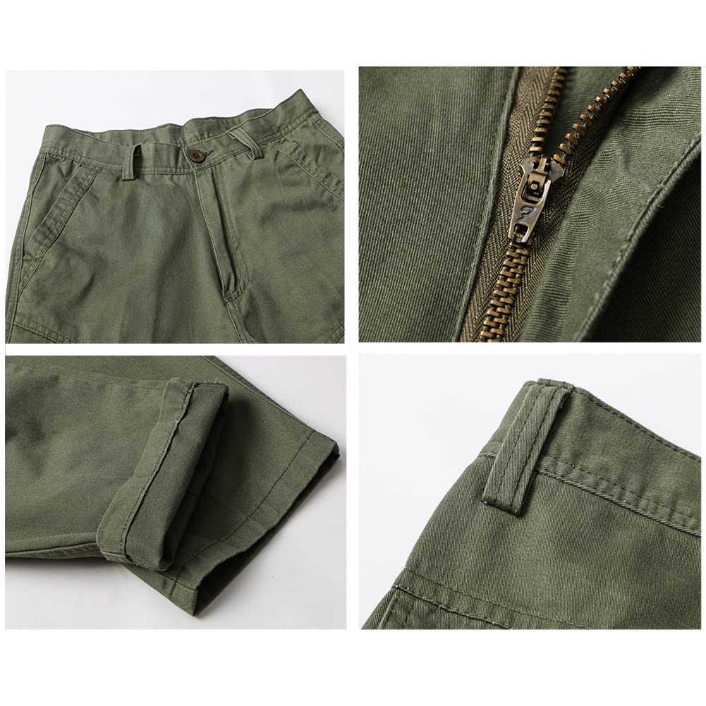 Men's Tactical Cargo Pants - Lightweight Outdoor Work Pants with Scratch-Resistant Fabric & Multiple Pockets - Perfect for Hiking, Camping, Construction Work & Military Use
