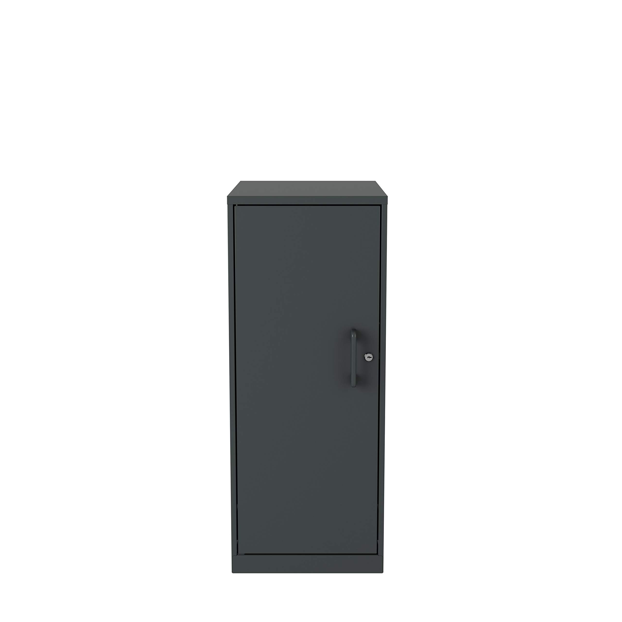 3-Tier Locking Storage Cabinet for Home & Office - Charcoal Finish | Secure Organizer for Clothes, Toys, Books & More | Space-Saving Vertical Storage Solution