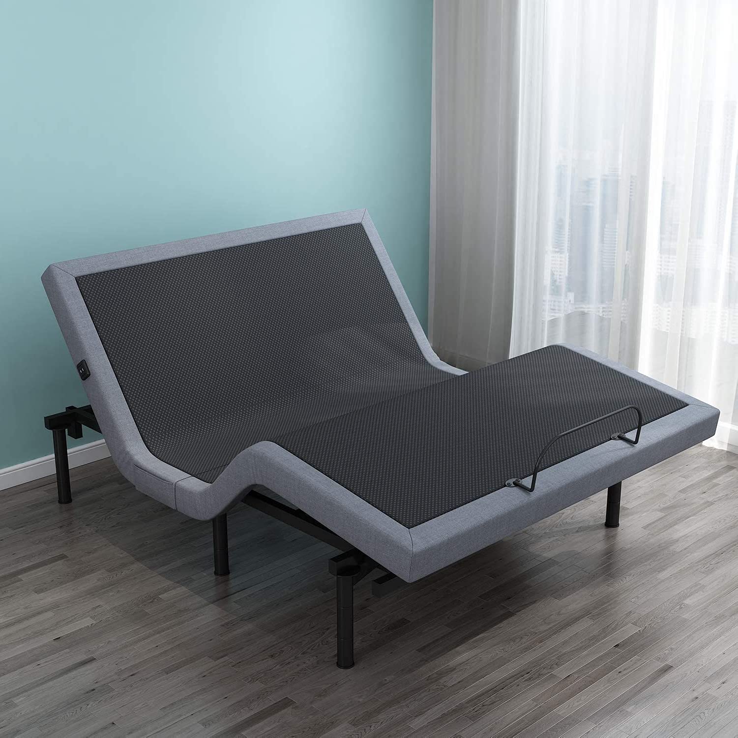 BELNNOBI Adjustable Bed Base with Wireless Remote Control - Head & Foot Incline for Twin XL Size | Perfect for Home, Office, and Hospital Use