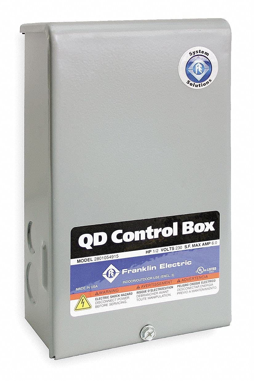 Franklin Electric 115V 12A Submersible Pump Control Box - Model 2801044915 | Water Well, Irrigation & Agricultural Use