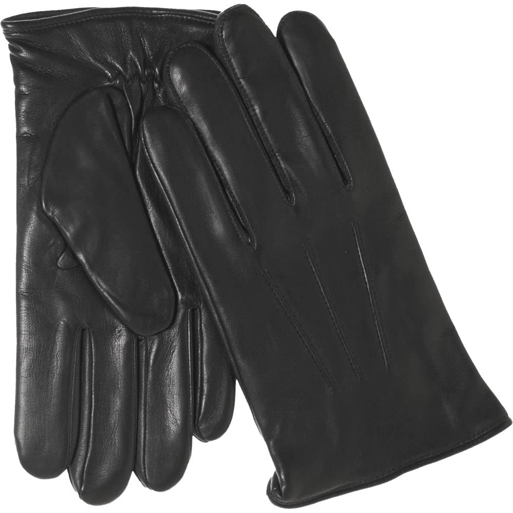 Premium Men's Winter Gloves - Genuine Lambskin Leather with Cashmere Lining (Black) | Warm & Stylish Cold Weather Accessory for Outdoor Activities, Driving & Daily Commute