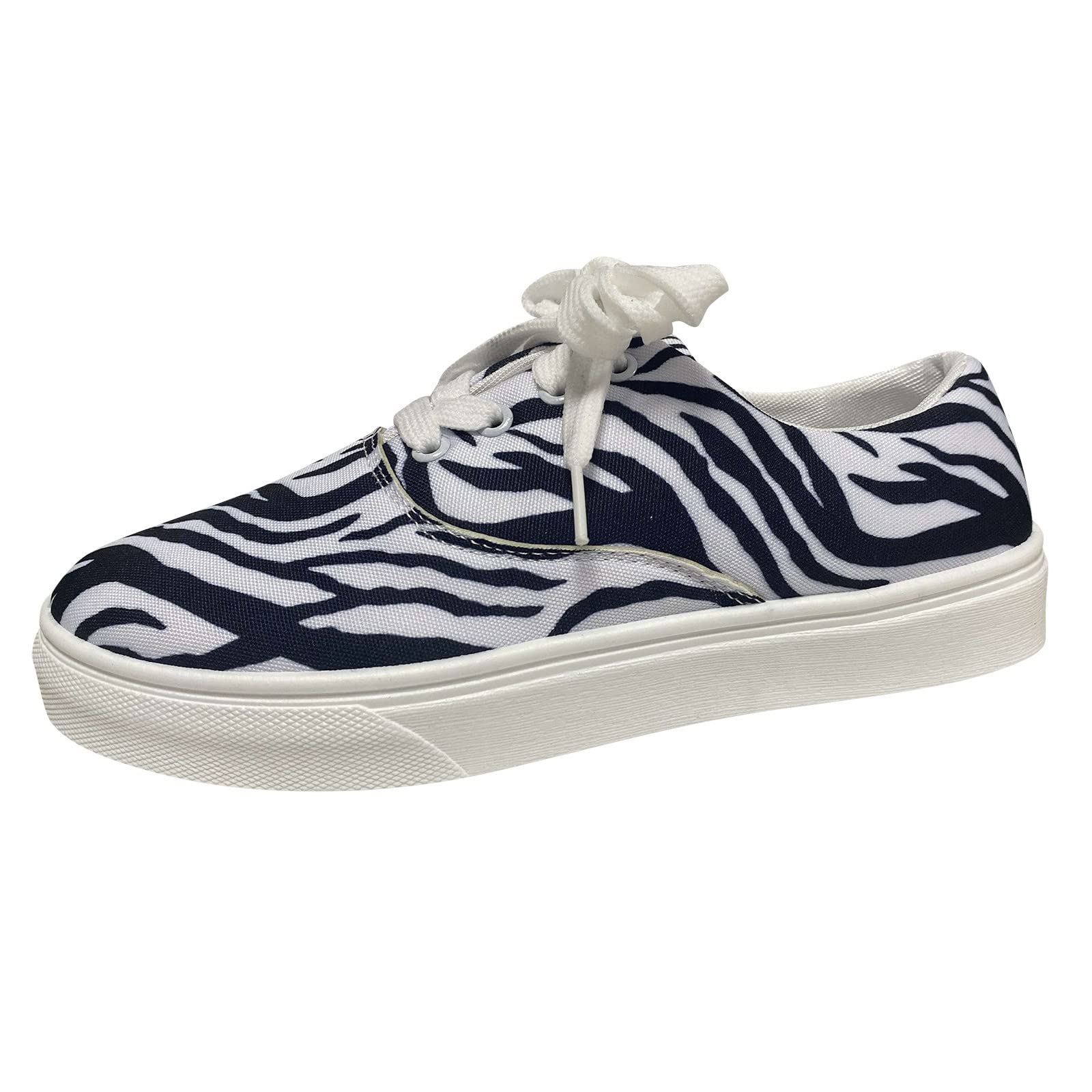 **Women's White Slip-On Sneakers - Comfortable Walking Shoes with Low Flat Sole for Ladies | Perfect for Casual Wear, Work & Travel**