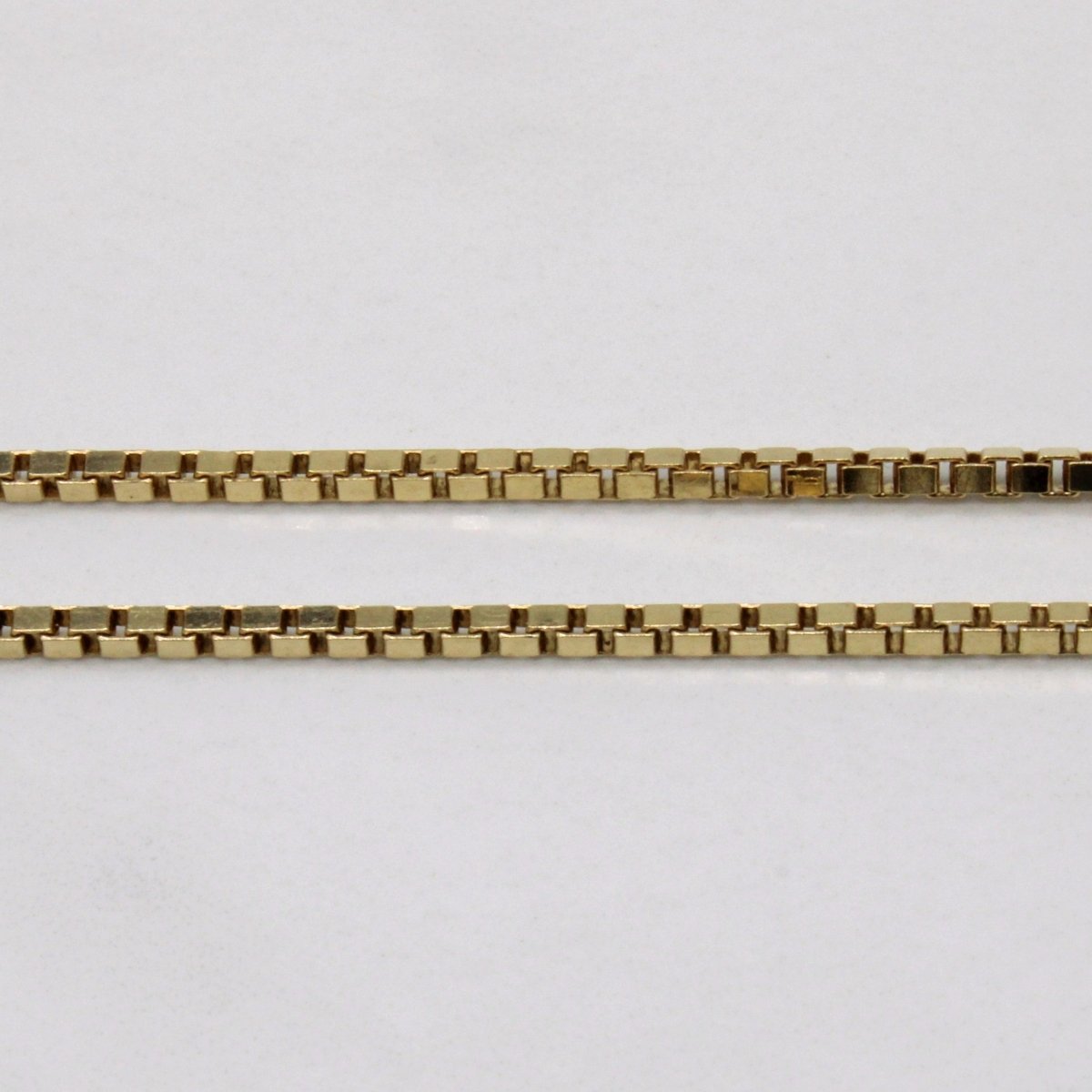 10K Yellow Gold Box Link Chain Necklace - 22 Inch Classic Dainty Jewelry for Women - Perfect for Layering, Gifts & Everyday Wear