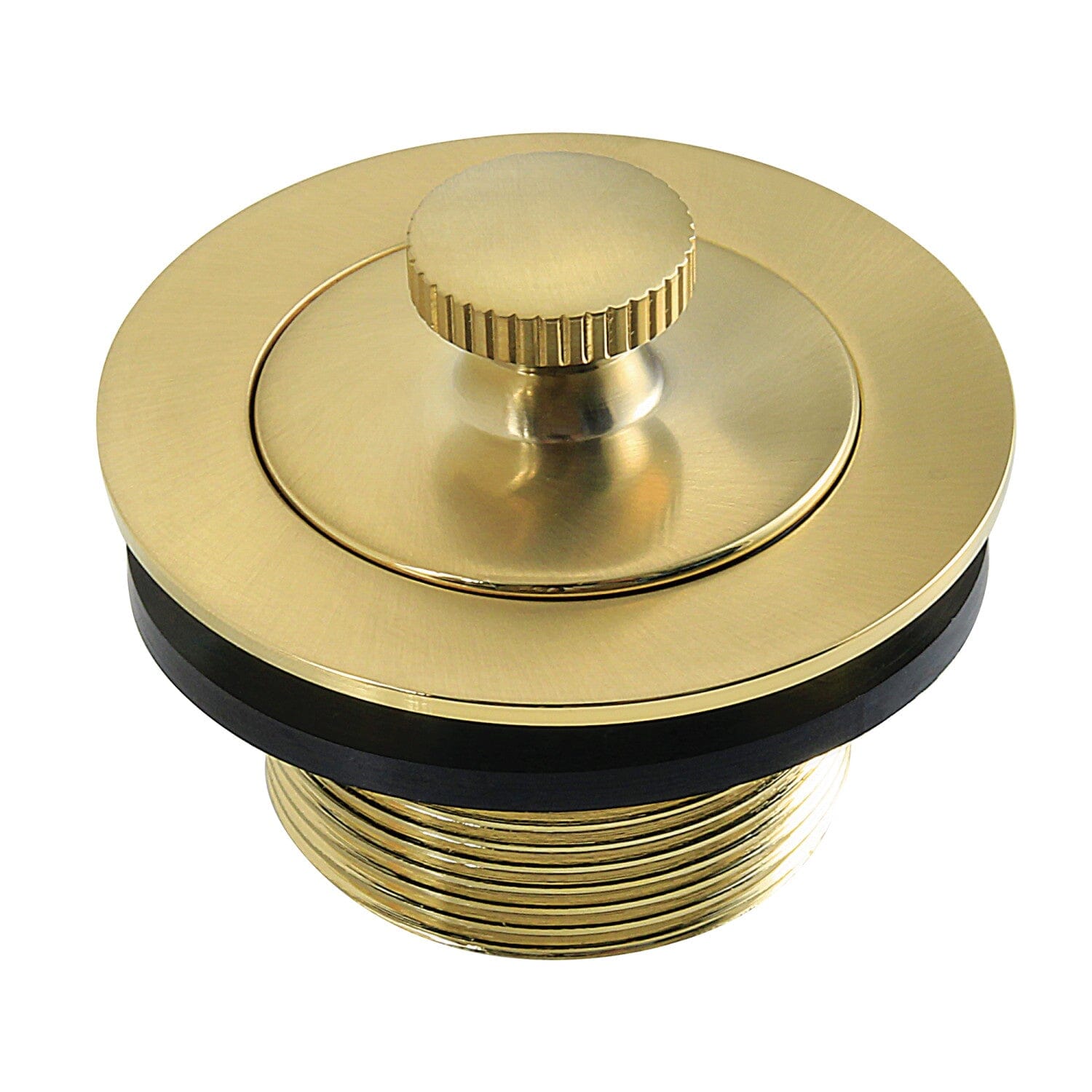 1-1/2 Inch Brass Lift & Lock Bathtub Drain Stopper - Heavy Duty Anti-Clog Bath Drain Cover for Standard Tubs - Perfect for Bathroom Renovation & Home Improvement Projects