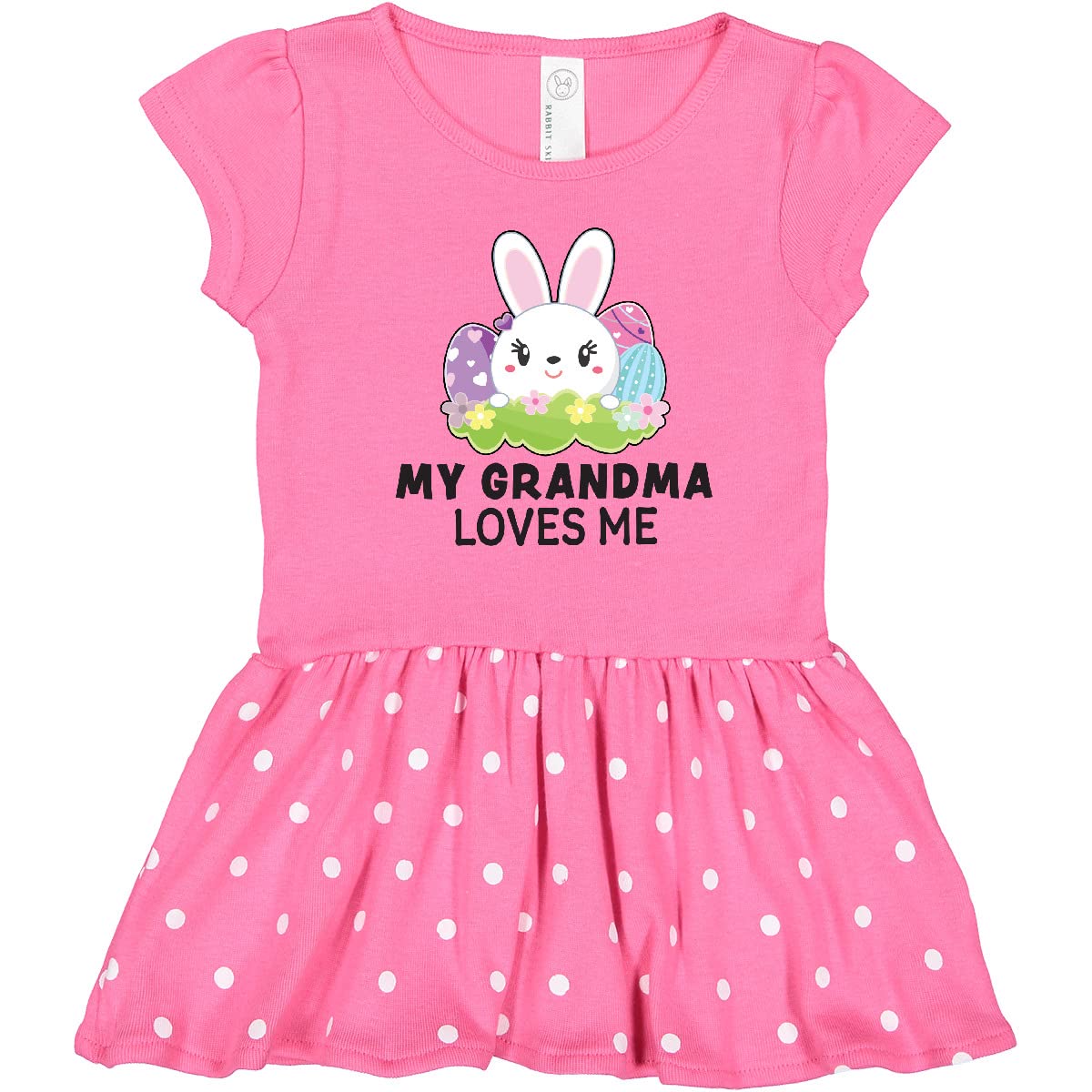 My Grandma Loves Me Bunny Easter Dress for Toddlers - Easter Outfit