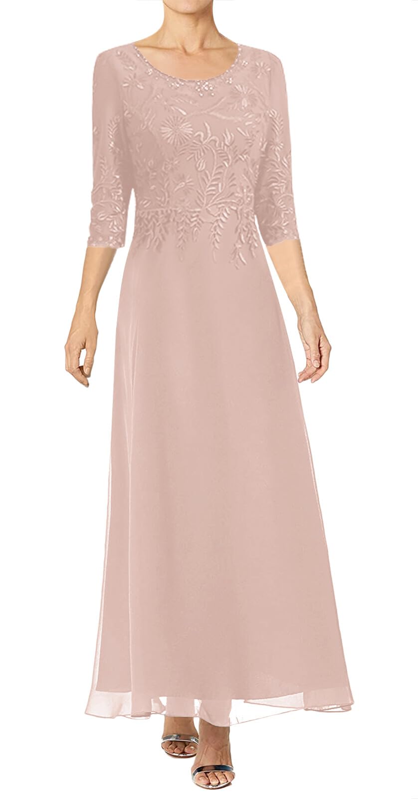 JAEDEN Elegant Lace Mother of The Bride Dresses 2025 - Flowy Chiffon Long Formal Evening Gown for Wedding, Cocktail Party & Special Occasions