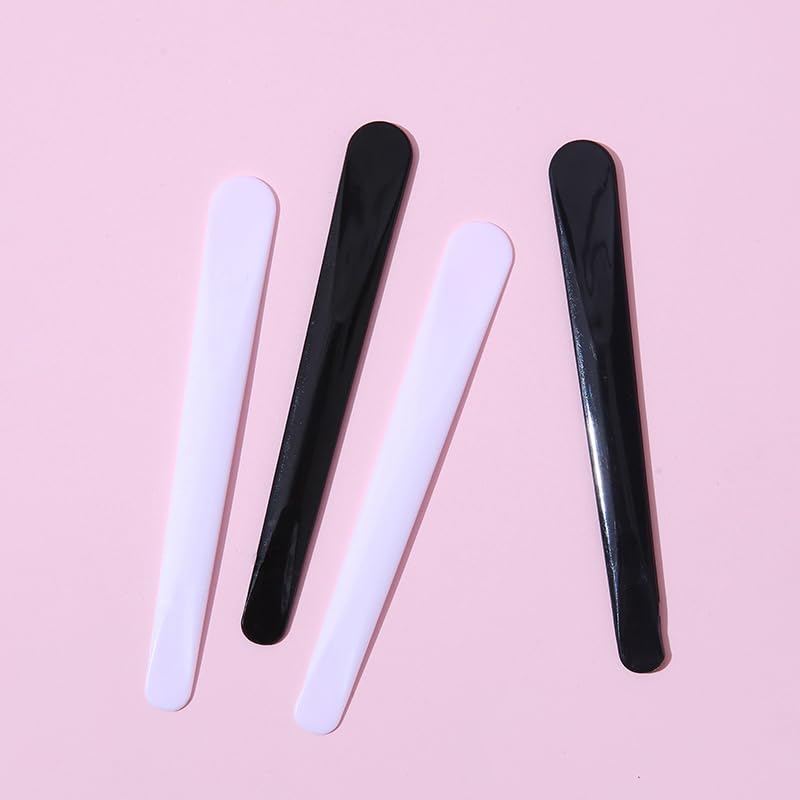 AKOAK 10-Piece 10.8cm Mask Stick Set - DIY Plastic Makeup Spatula for Face Mask Application & Mixing - Black Cosmetic Tool Kit for Skincare & Beauty Routine