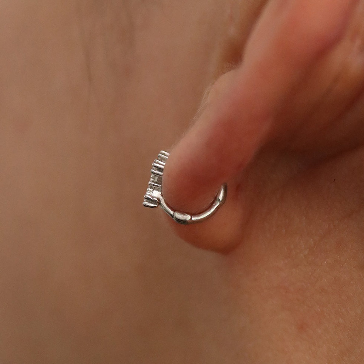 Cubic Cross Huggie Earrings for Women - Minimalist Gold Hoop Earrings for Everyday Wear - Perfect for Gifts, Parties, and Casual Outfits