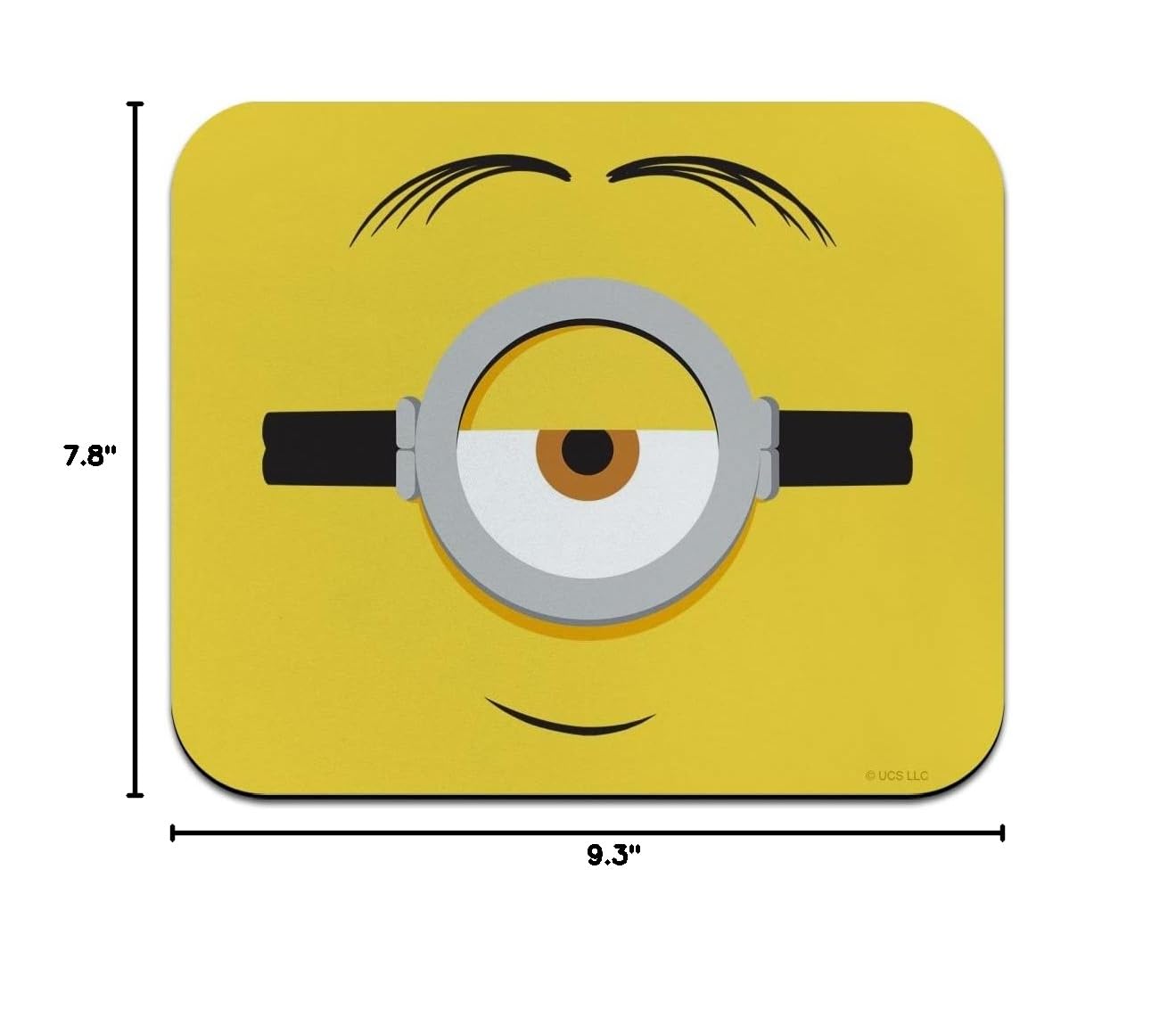 Minions Stuart Face Low Profile Thin Gaming Mouse Pad - Non-Slip Rubber Base for PC, Laptop, Office & Home Use - Perfect for Work, Gaming & Daily Computing