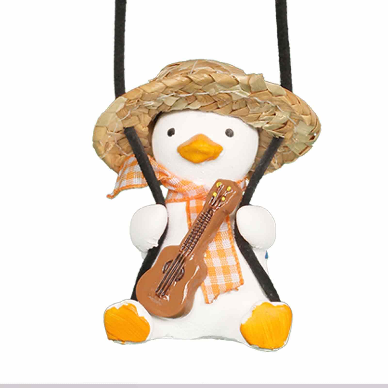Cute Guitar Car Mirror Hanging Accessories for Rear View Decoration