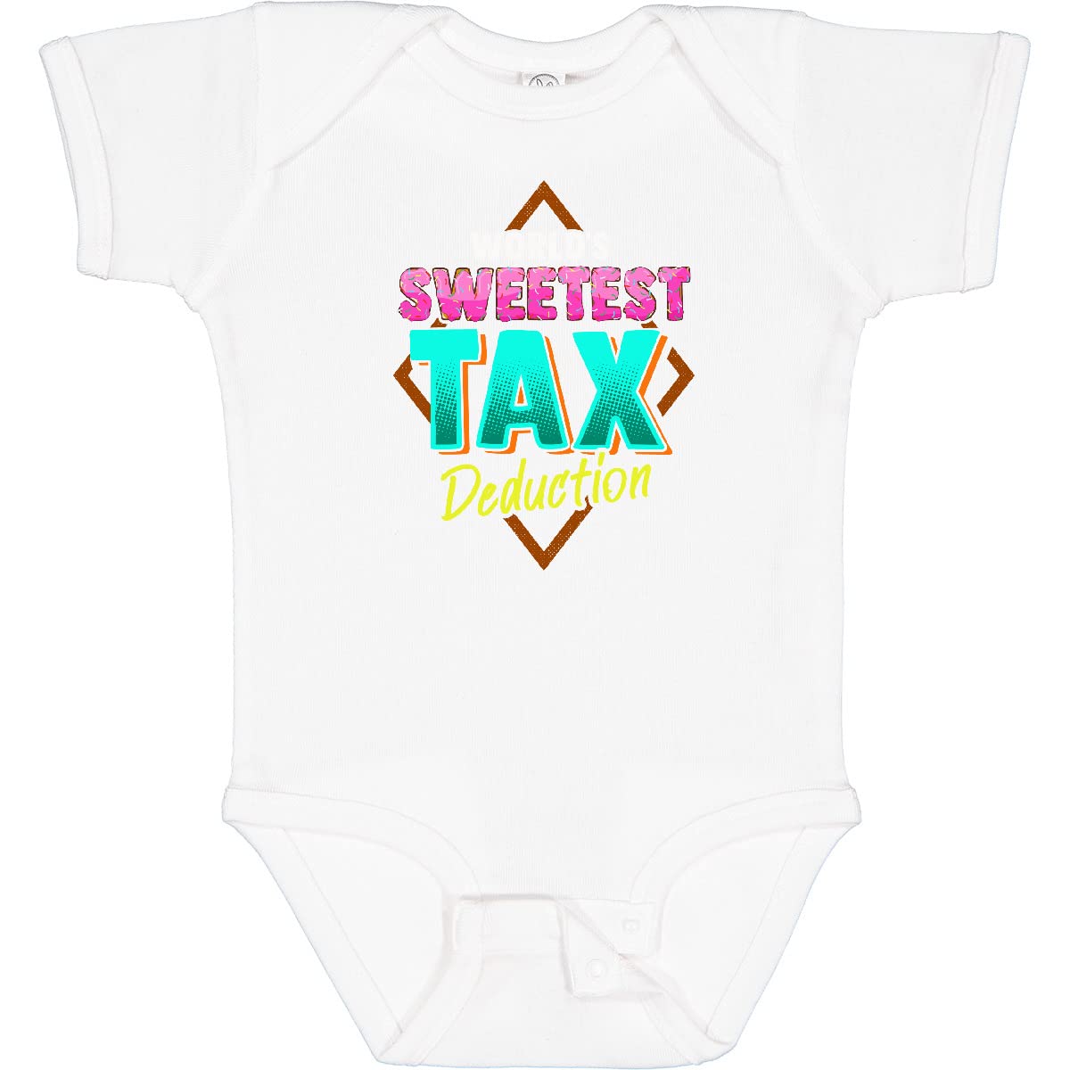 Inktastic Funny Tax Deduction Baby Bodysuit - Cute Infant Onesie for Tax Season & Accountant Gifts | Perfect for Newborn Photos, Baby Showers, and First Birthday Parties