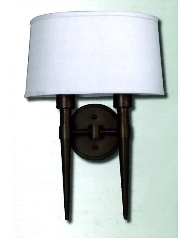 Epiphany Lighting 103452 ORB TCC Two Light Wall Sconce in Oil Rubbed Bronze Finish - Elegant Wall Mounted Fixture for Bedroom, Hallway & Living Room Lighting