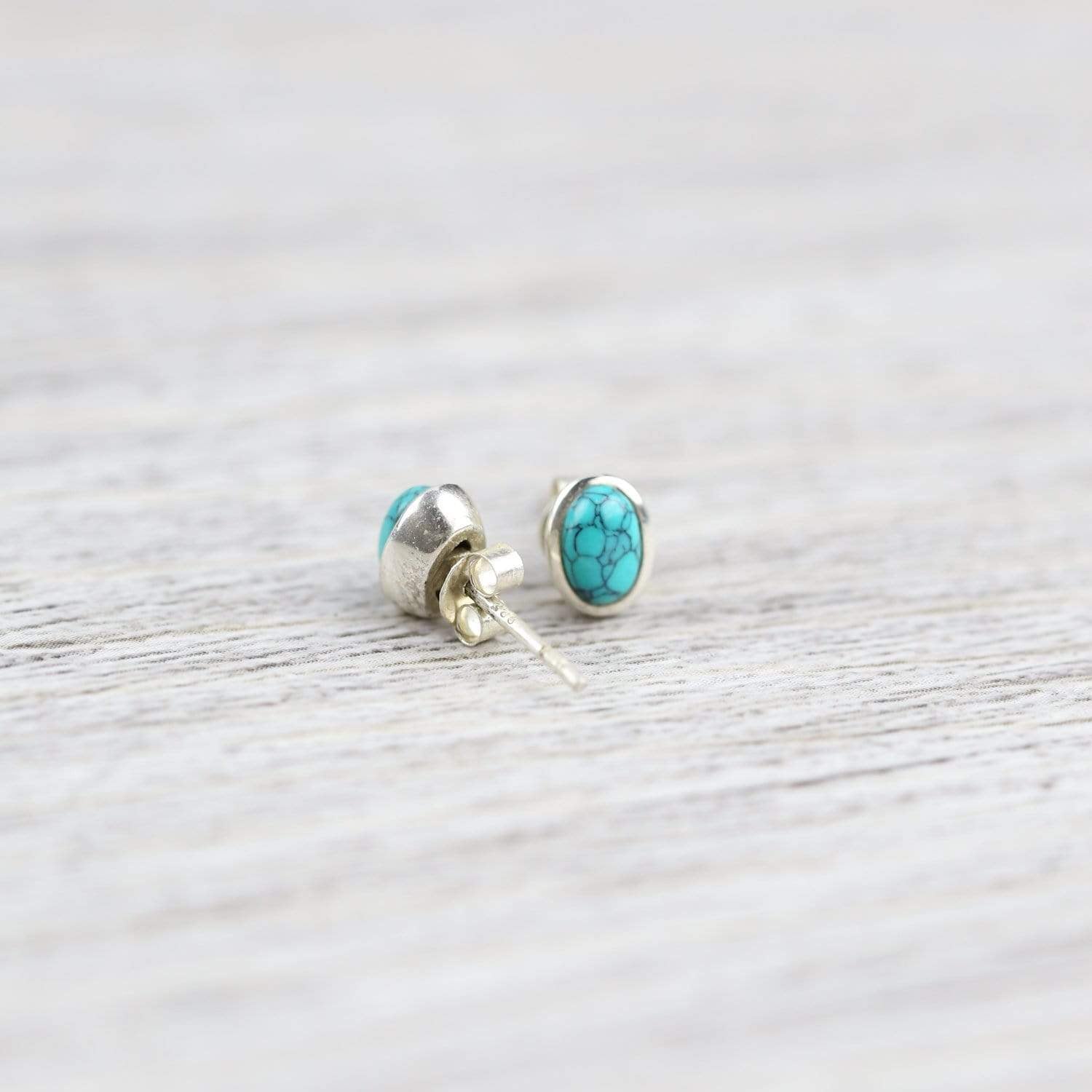Healing Turquoise Earrings for Women - Natural Stone Jewelry for Spiritual Balance & Positive Energy - Perfect for Meditation, Yoga & Everyday Wear