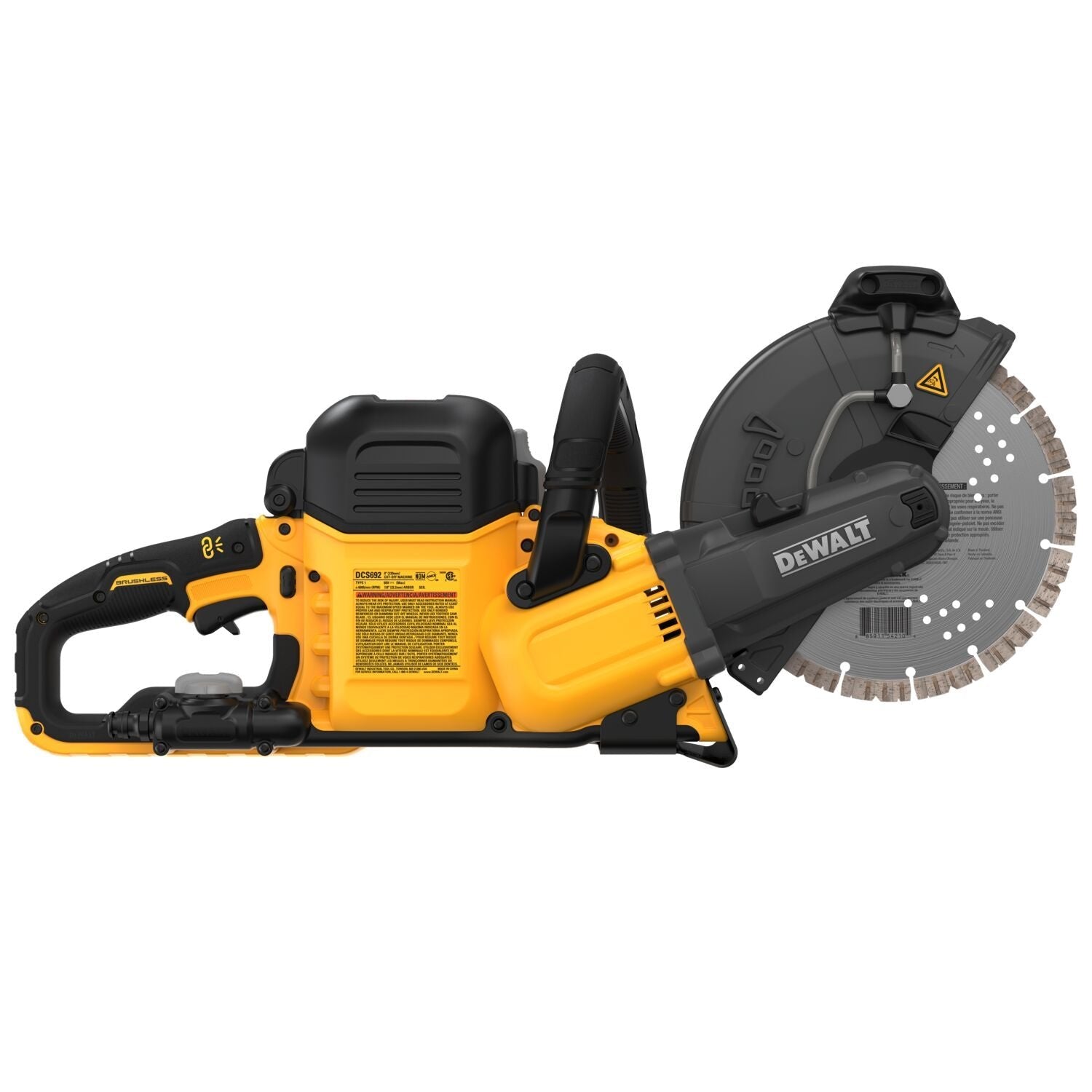 DEWALT DCS692X2 60V MAX* Brushless Cordless 9-Inch Cut Off Saw - Powerful Cutting Tool for Metal, Concrete & Construction Work