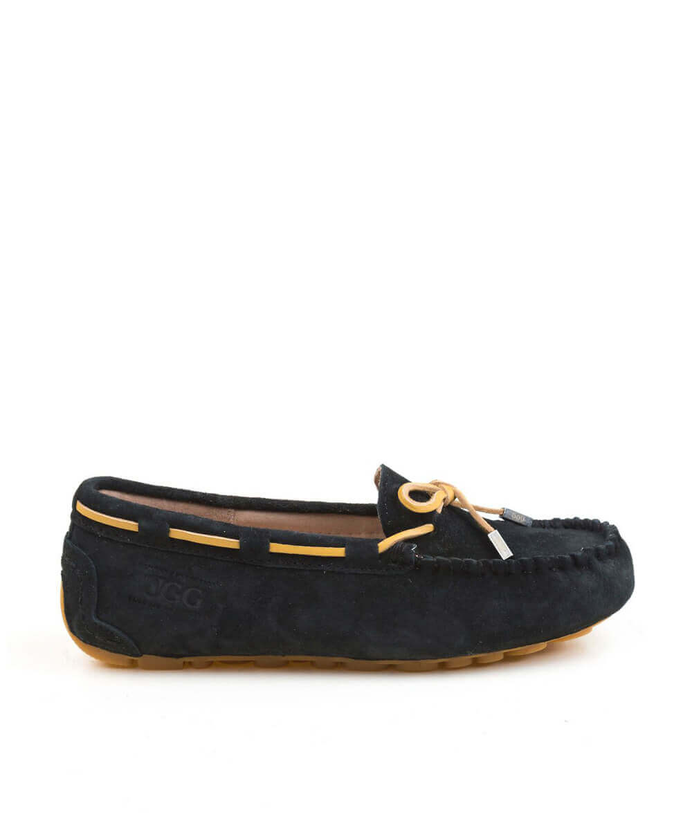 Women's UGG Summer Moccasin Slippers - Comfortable Soft Sheepskin Indoor/Outdoor House Shoes for Women - Perfect for Home, Travel & Relaxation