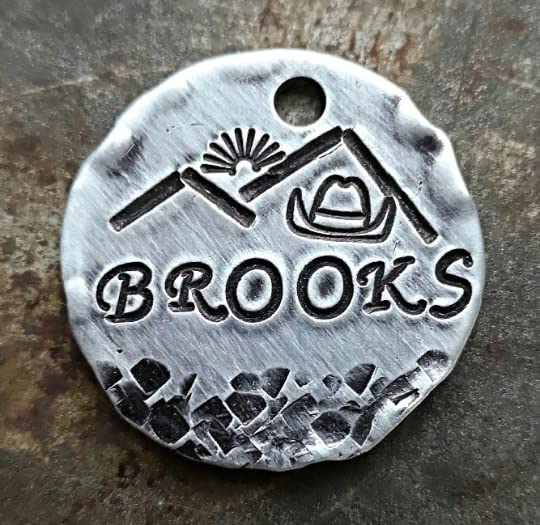 Western Cowboy Dog Tag - Hand Stamped Pet ID Tag for Dogs & Cats - Outdoor Adventures