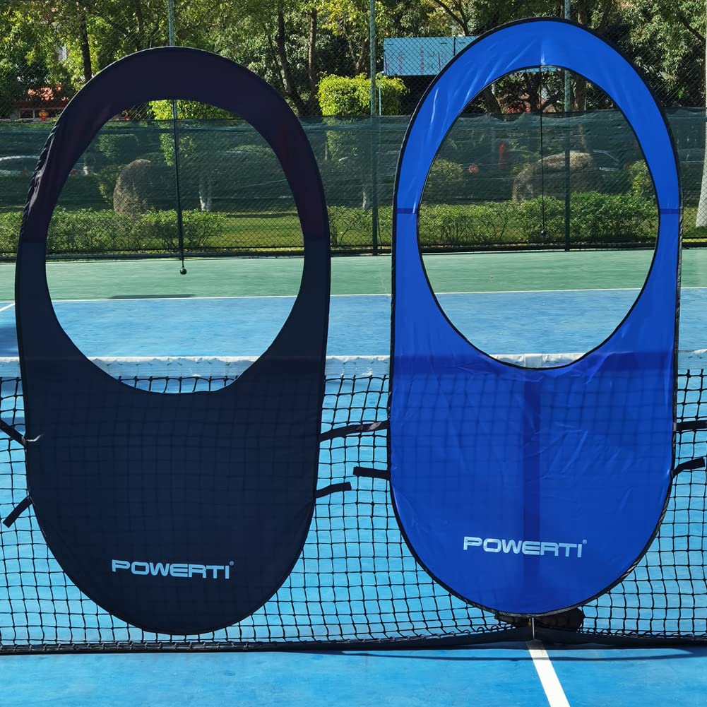 Foldable Pop-Up Tennis Training Targets with Velcro Straps - Black (Pack of 1) | Portable Practice Aids for Backyard Drills, Court Sessions & Solo Tennis Training