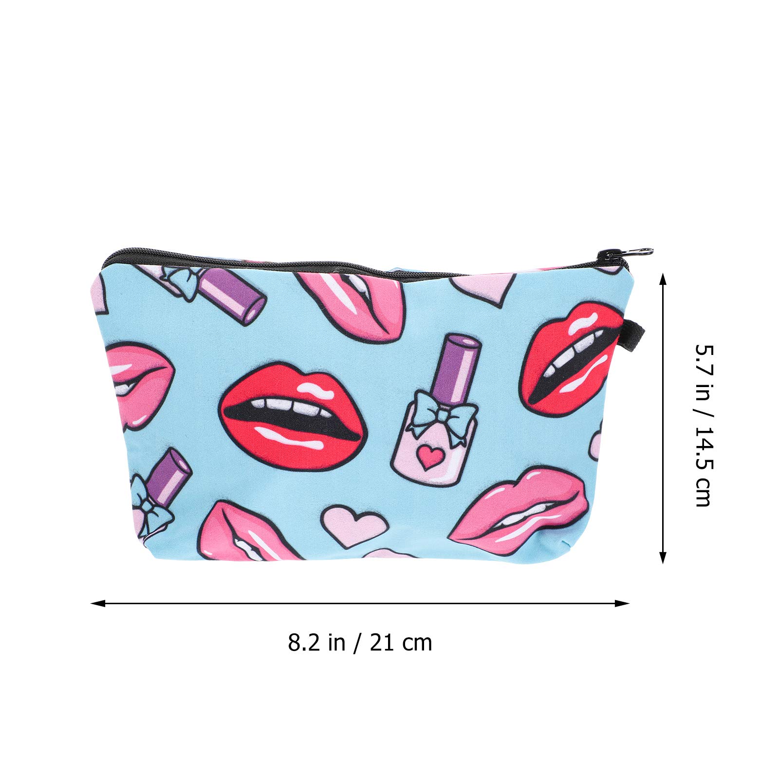 3D Printed Polyester Makeup Bag - Waterproof Cosmetic Organizer for Travel, Storage & Daily Use | Portable Lipstick & Beauty Essentials Case | Perfect for Gym, Vacation & On-the-Go Touch Ups