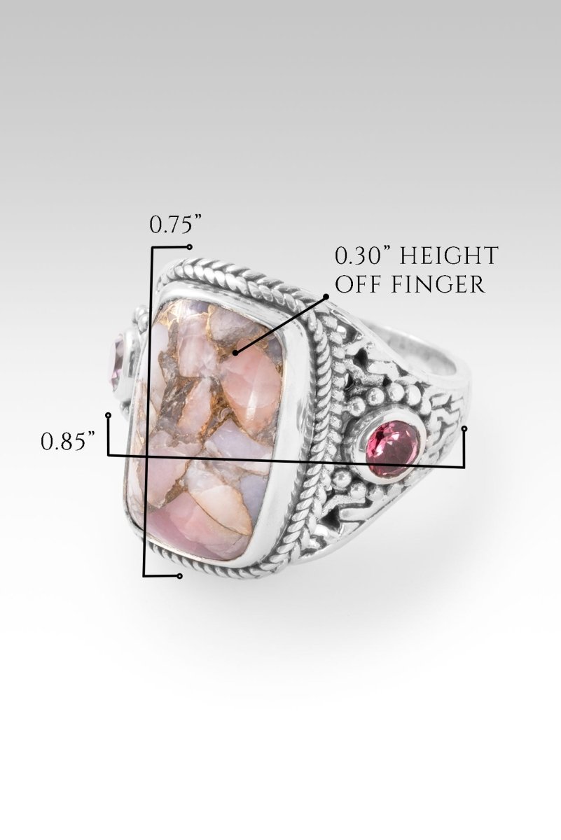 Pink Opal & Pale Plum Mystic Topaz Choose Love Ring™ – Elegant Stackable Ring for Women, Perfect for Valentine's Day Gifts, Anniversary Presents & Everyday Wear