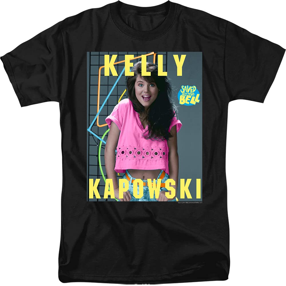 Saved by The Bell Kelly Kapowski Unisex T-Shirt for Men & Women - 90s Vintage TV Show Merchandise for Casual Wear & Fan Gifts