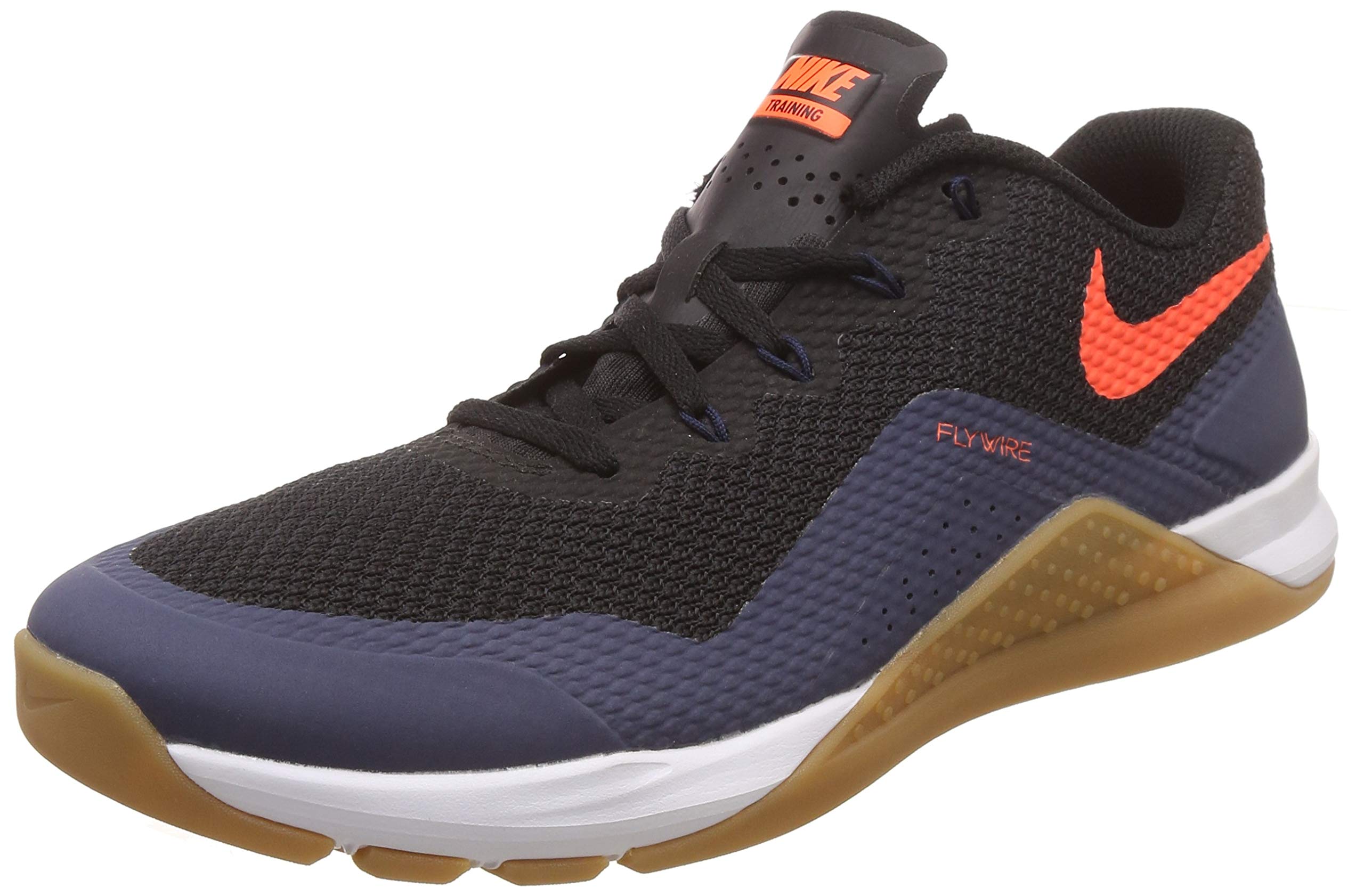 Nike Men's Running Shoes - Black & Hyper Crimson 084 - Size 7.5 | Lightweight Gym Workout Shoes for Jogging, Training & Fitness Activities