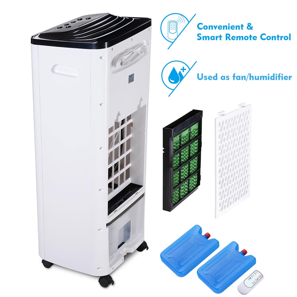 TheLAShop Portable Evaporative Air Cooler with Remote Control - 200W Power & 17L Water Tank for Home, Office, Bedroom, Patio - Energy Efficient Cooling Solution for Summer & Hot Weather
