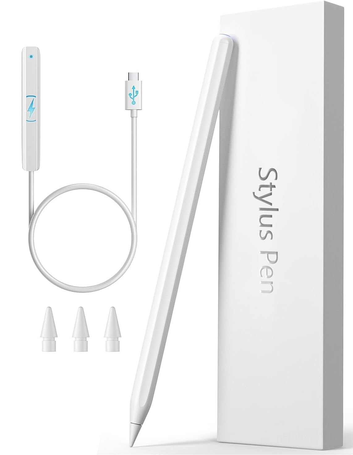 Apple Pencil 2nd Generation Stylus with Magnetic Wireless Charging & 3X Fast Charge - Compatible with iPad Pro 11 (1/2/3/4), iPad Pro 12.9 (3/4/5/6), iPad Air 4/5, iPad Mini 6 - Perfect for Drawing, Note-Taking & Professional Design Work