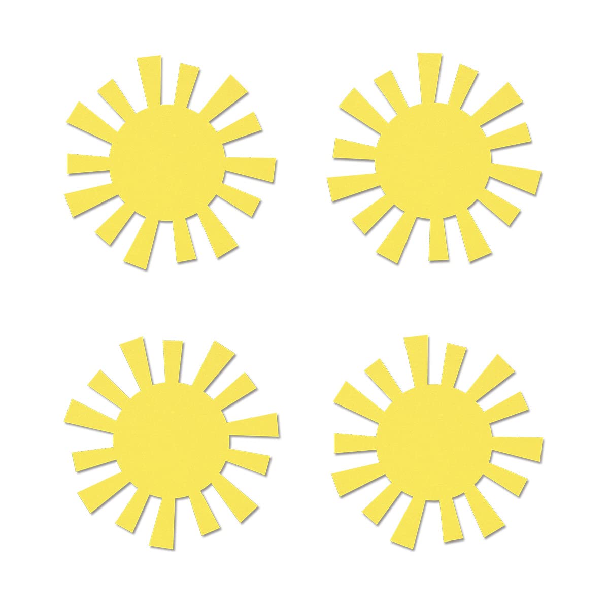 12-Pack Sun Cut-Outs Table Toppers - 