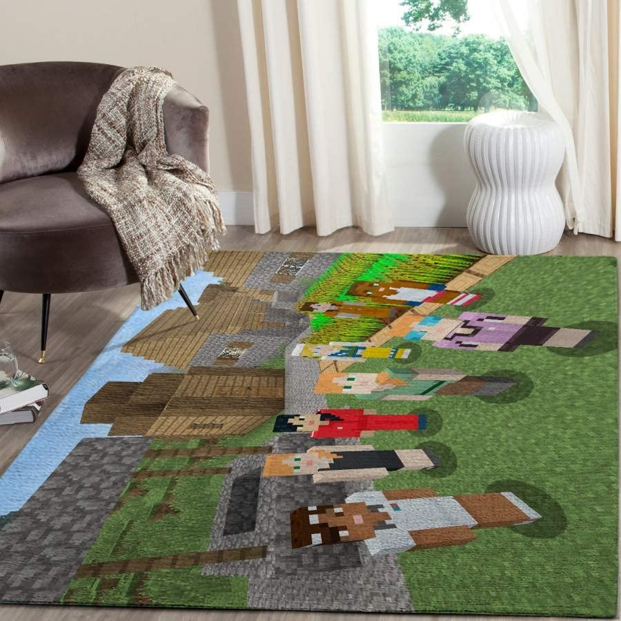 Non-Slip 5x7 ft Gamer Rug - Soft Video Game Themed Carpet for Boys Bedroom, Living Room & Gaming Setup | Durable Home Decor for Playroom, Kitchen & Office | PH023 Gaming Floor Mat