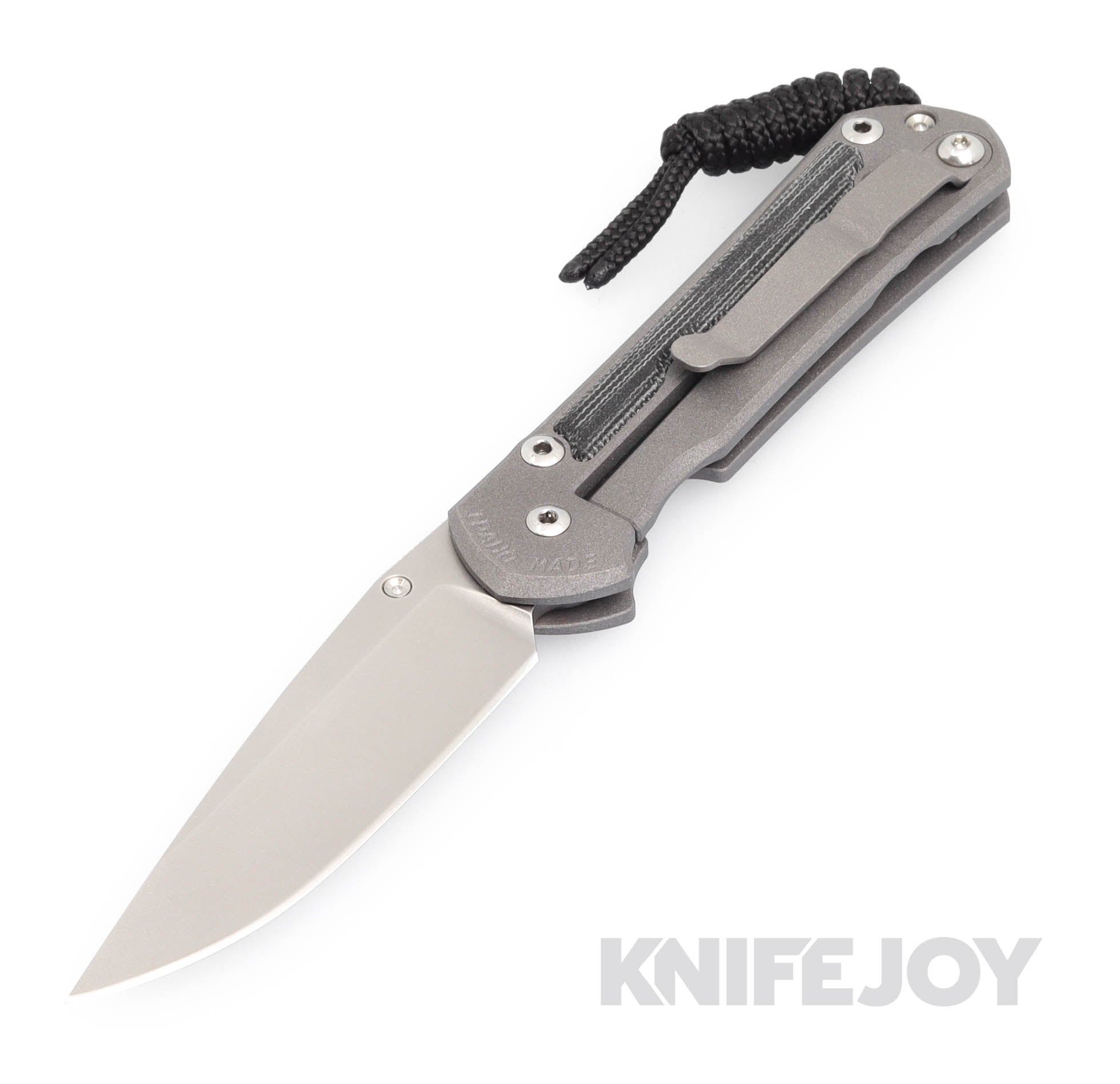 Chris Reeve Knives Small Sebenza 31 LH - Left Handed Folding Pocket Knife with Black Canvas Micarta Inlay & Drop Point Blade - Perfect for EDC, Outdoor Adventures & Tactical Use