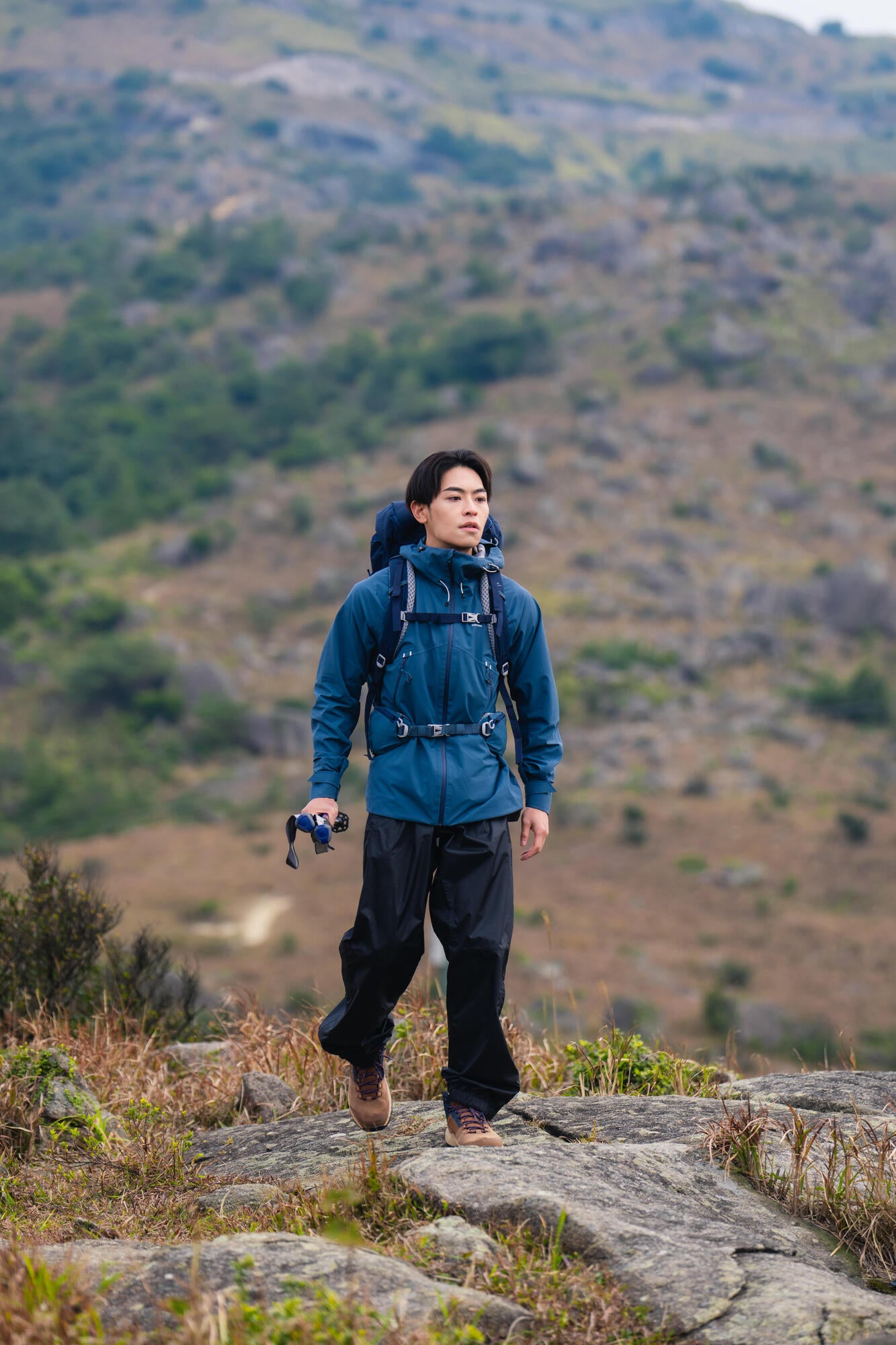 Quechua Men's NH500 Waterproof Hiking Pants - Lightweight & Breathable for Outdoor Adventures, Camping & Trekking