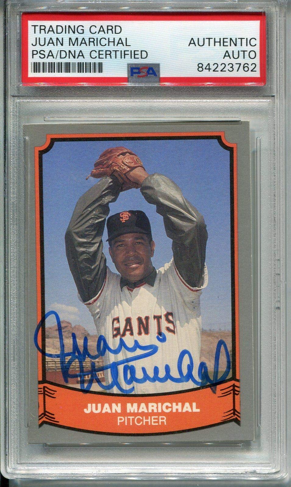 Juan Marichal Autographed 1988 Pacific Baseball Card - PSA Certified Slabbed Collectible for Sports Memorabilia & Fan Display