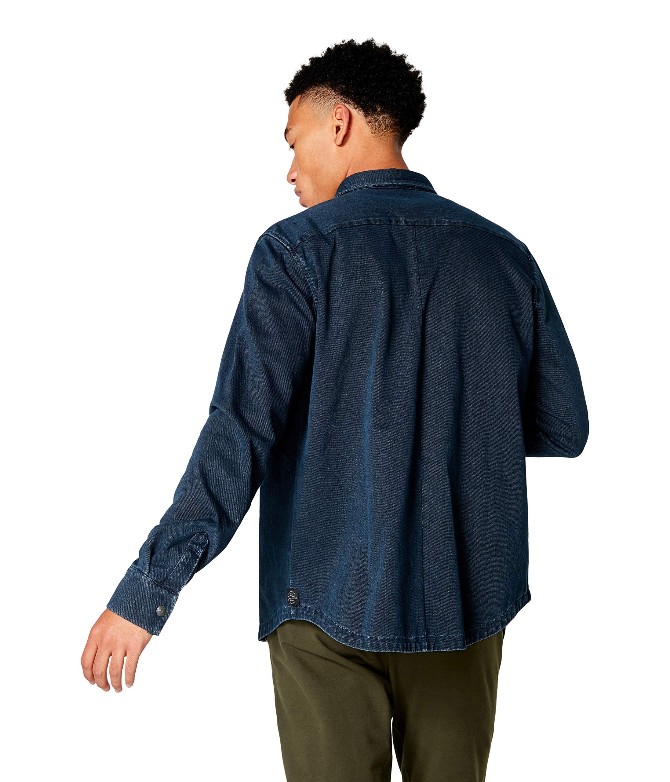 Good Man Brand Men's Denim Shirt Jacket - Stylish Casual Button Up Shirt for Outdoor Activities and Everyday Wear