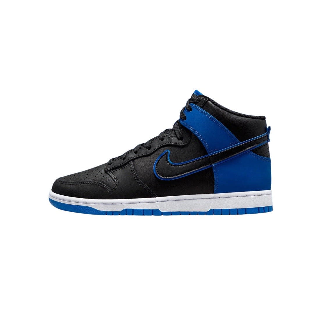 Nike Dunk Hi Retro Special Edition Hyper Royal Camo White Sneakers - Men's High-Top Basketball Shoes for Streetwear & Casual Style