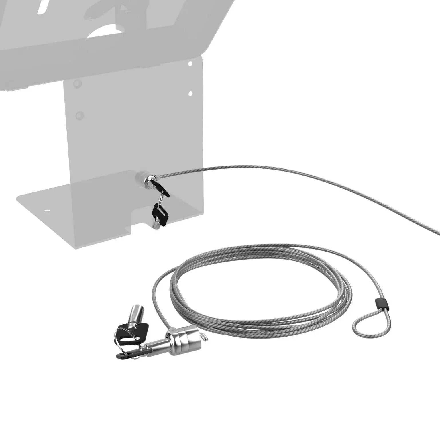 10ft Heavy Duty Security Cable with K Lock & Master Key - Theft Proof for Laptops, Bikes, and Outdoor Equipment - Perfect for Travel, Office, and Home Use